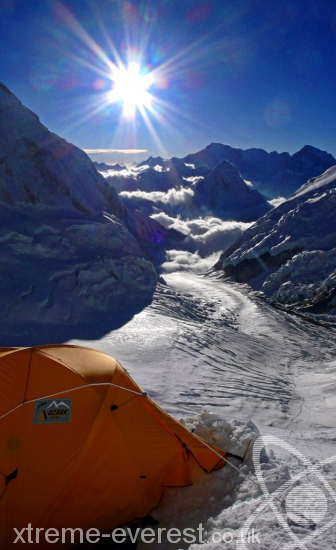 Cho Oyu from Camp 3 on Everest